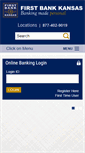 Mobile Screenshot of firstbankkansas.com
