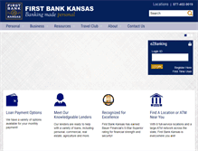 Tablet Screenshot of firstbankkansas.com